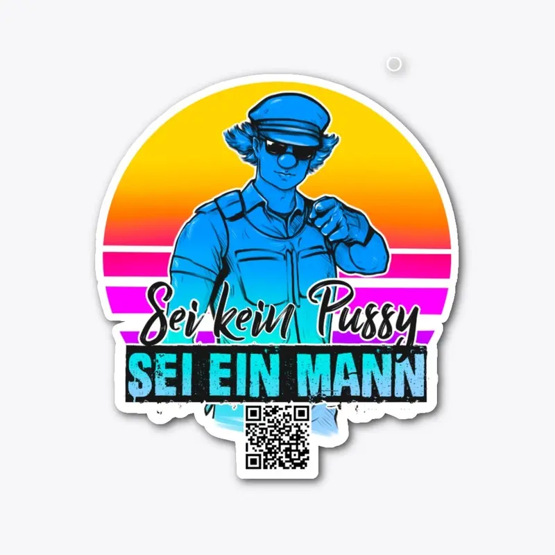 Ein Sticker für Männer